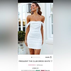 Hello Molly Frequent The Club White Dress